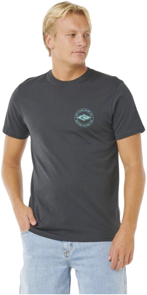2026 Rip Curl Mens Staple Tee 0TQMTE - Washed Black
